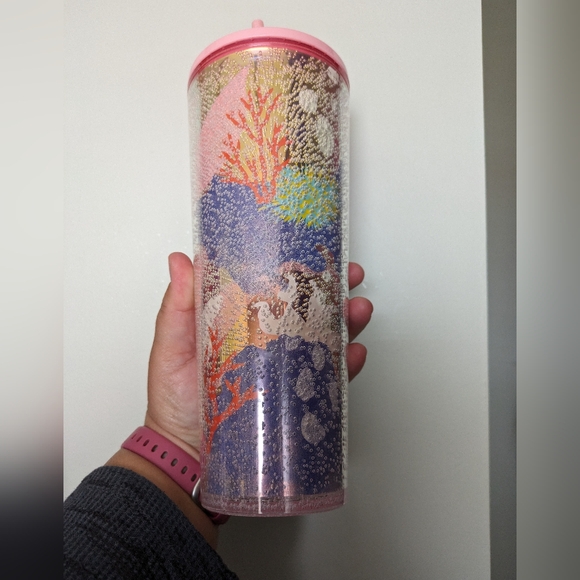 NWT Starbucks Coral Reef Bubble 2021 Edition Venti Cup Tumbler Collectible - Picture 4 of 12